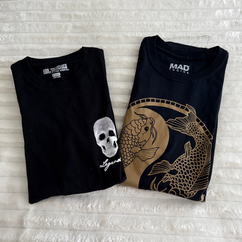Black Graphic T-Shirts Bundle